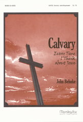 Calvary SATB choral sheet music cover